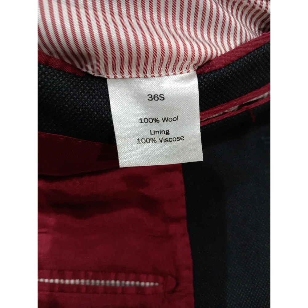 Charles Tyrwhitt 36 Slim Fit Black Super 120s 100% Wool Blazer Stretch 2358‎
